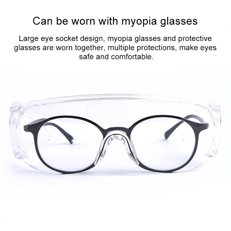 Clear Vented Safety Goggles Eye Protection Protective Lab Anti Fog Glasses, Lab Protective Goggles