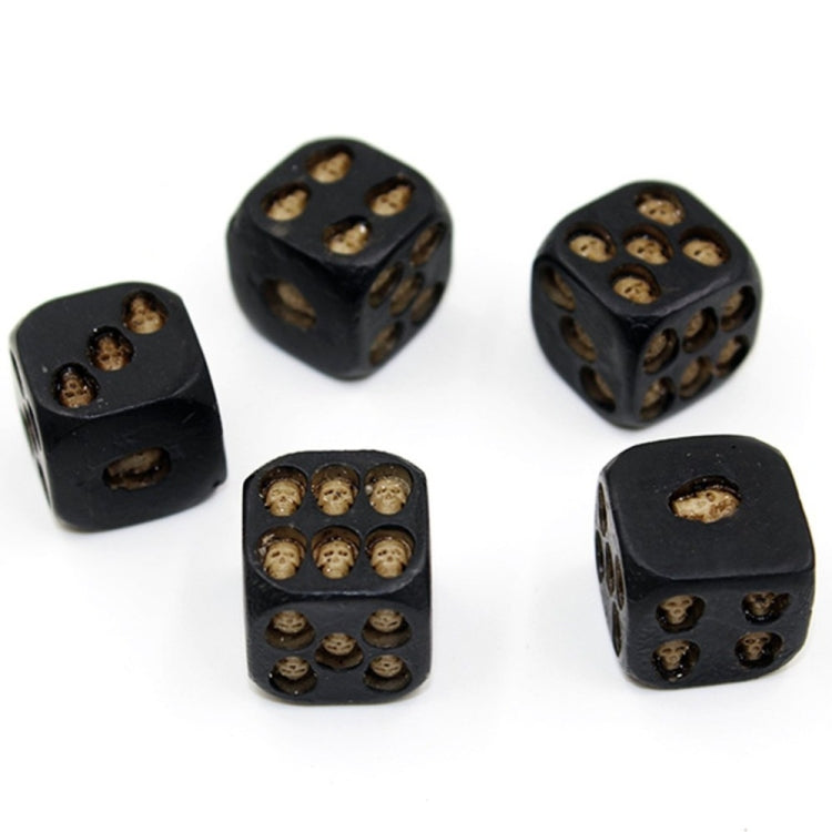 5 PCS/Set Creative Skull Bones Dice Six Sided Skeleton Dice Club Pub Party Game Toys Resin Dice, 5 PCS/Set Skull Bones Dice