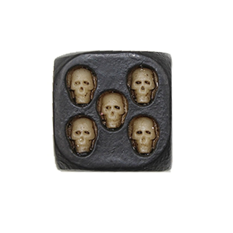 5 PCS/Set Creative Skull Bones Dice Six Sided Skeleton Dice Club Pub Party Game Toys Resin Dice, 5 PCS/Set Skull Bones Dice