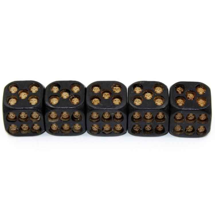 5 PCS/Set Creative Skull Bones Dice Six Sided Skeleton Dice Club Pub Party Game Toys Resin Dice
