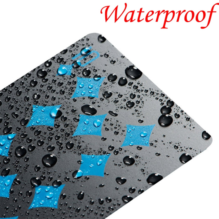 2 PCS Plastic PVC Poker Cards Waterproof Black Playing Cards Creative Gift Durable Poker, TBD0481158, TBD0481158R