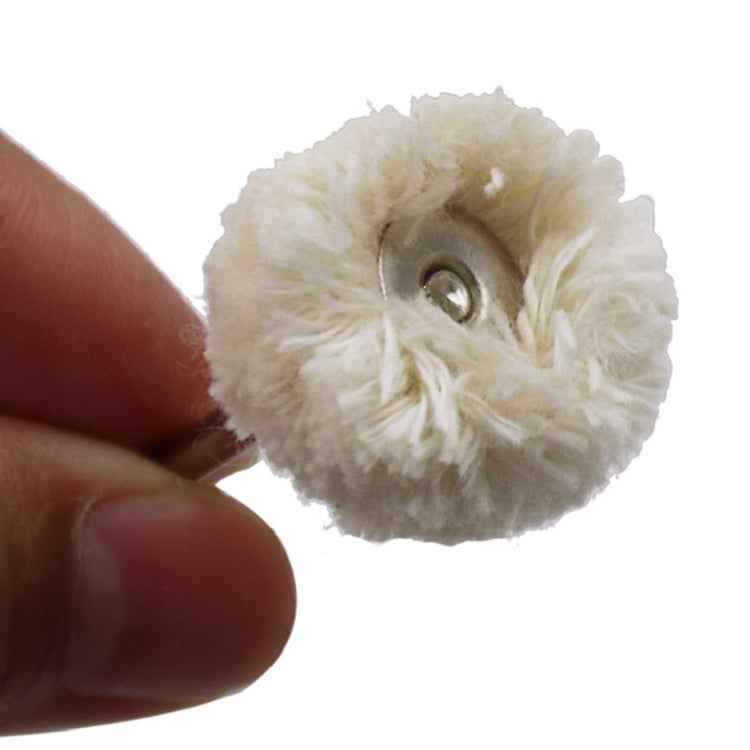 10 PCS/Set Wool Polishing Head Wool Polishing Wheel Electric Grinder Accessories