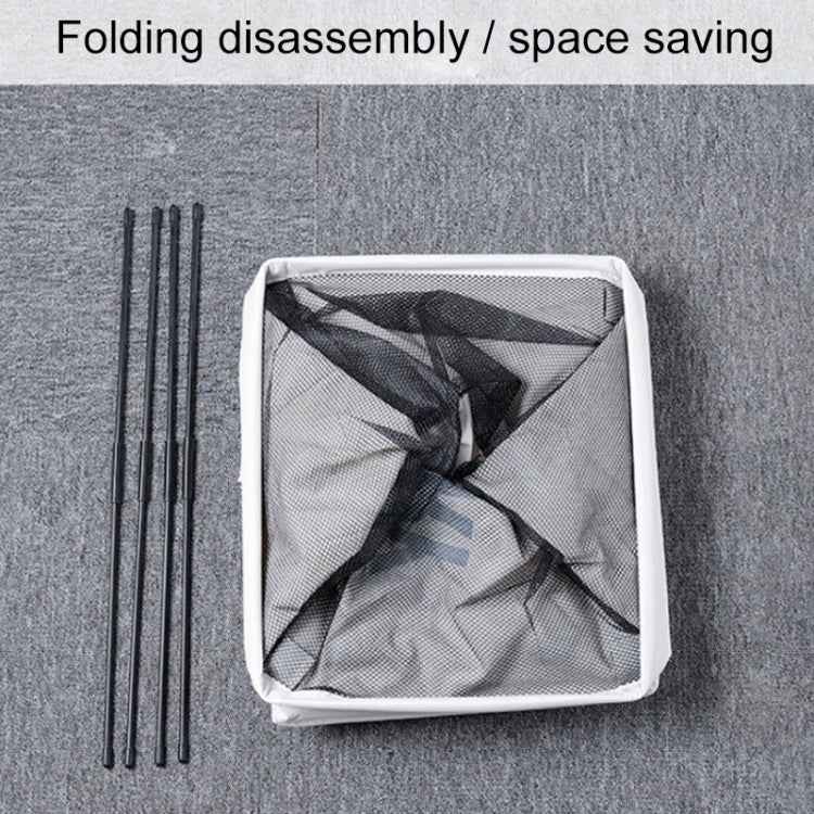 Bathroom Oxford Waterproof Dirty Clothes Laundry Foldable Storage Basket Hamper with Wheels