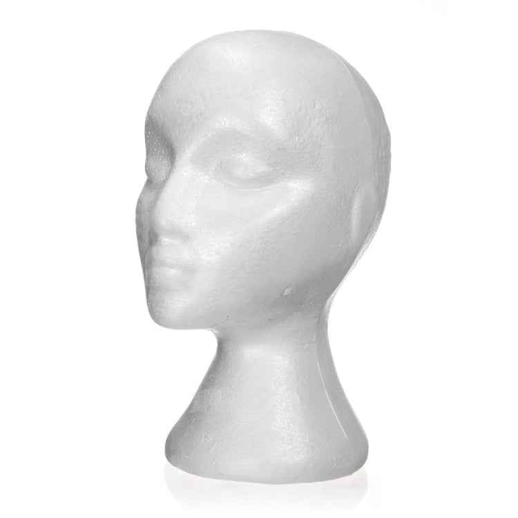 Dummy mannequin head Female Foam Exhibitor for cap, headphones, hair accessories and wigs Woman Mannequin Foam
