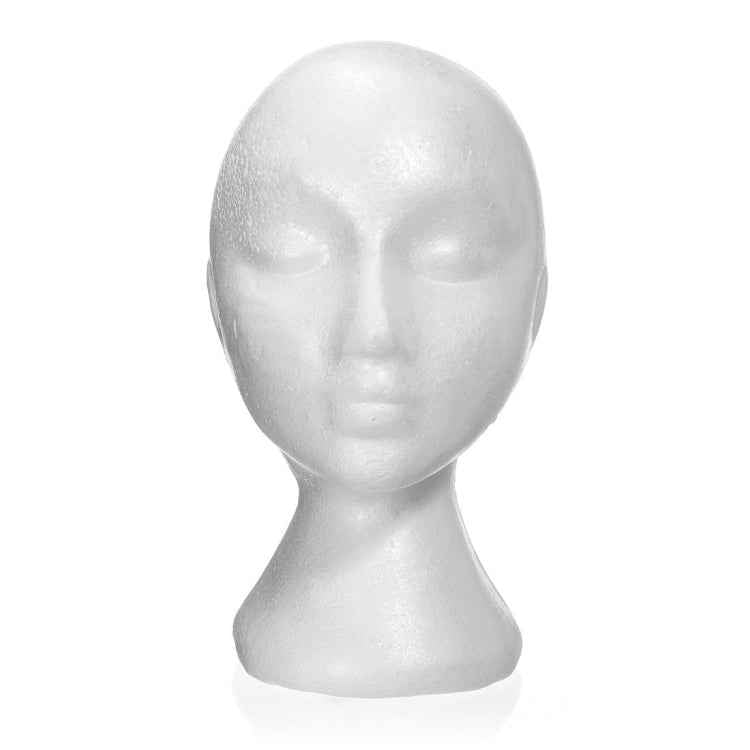 Dummy mannequin head Female Foam Exhibitor for cap, headphones, hair accessories and wigs Woman Mannequin Foam