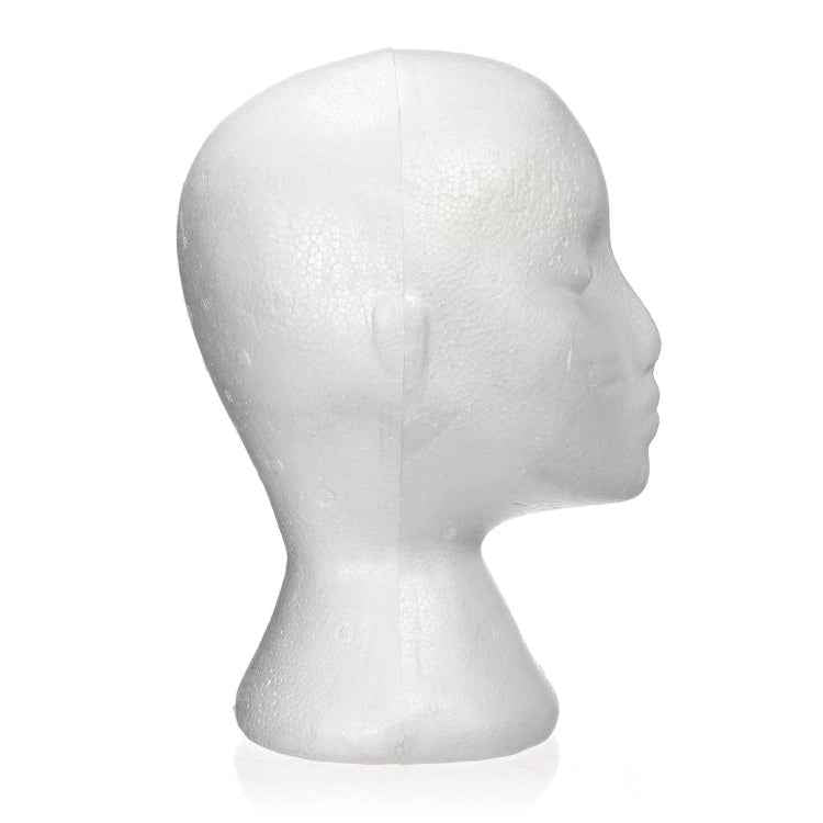 Dummy mannequin head Female Foam Exhibitor for cap, headphones, hair accessories and wigs Woman Mannequin Foam
