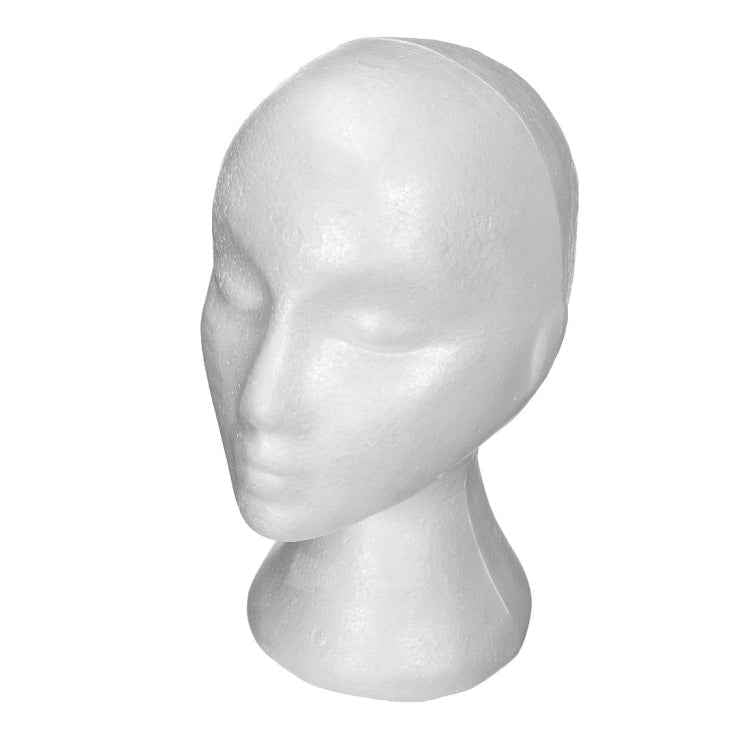 Dummy mannequin head Female Foam Exhibitor for cap, headphones, hair accessories and wigs Woman Mannequin Foam