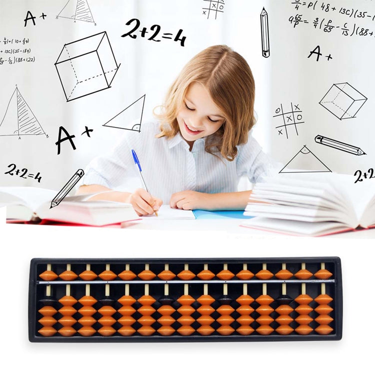 Plastic Abacus 15 Digits Arithmetic Tool Math Learn Aid Caculating Toys Gifts for Kids