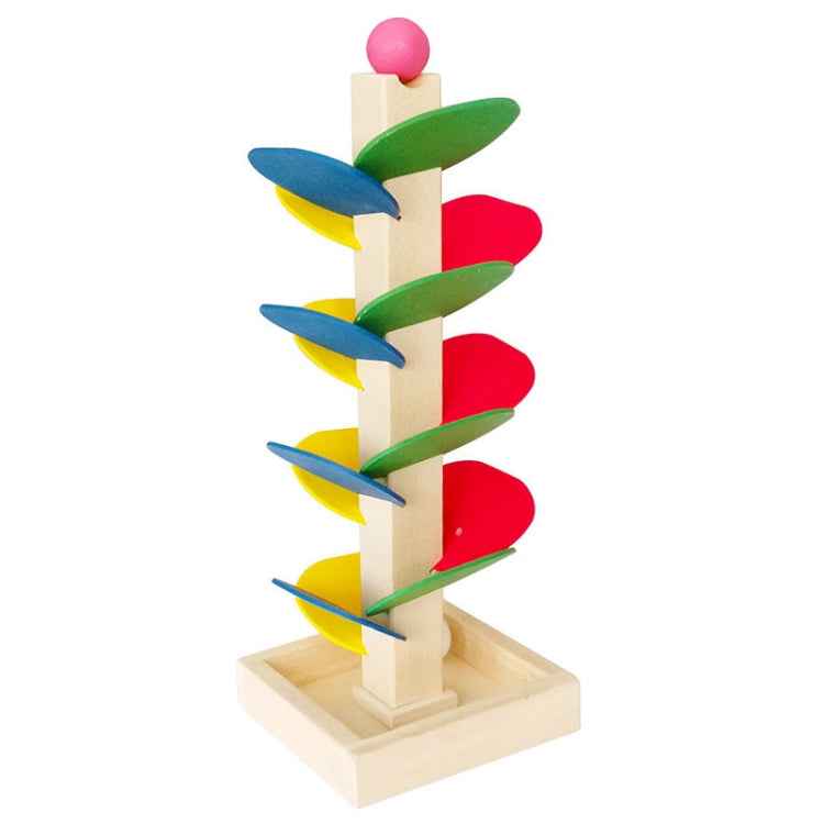 3 PCS Baby Educational Blocks Wooden Tree Marble Ball Run Track Game Intelligence Smart Children Toys