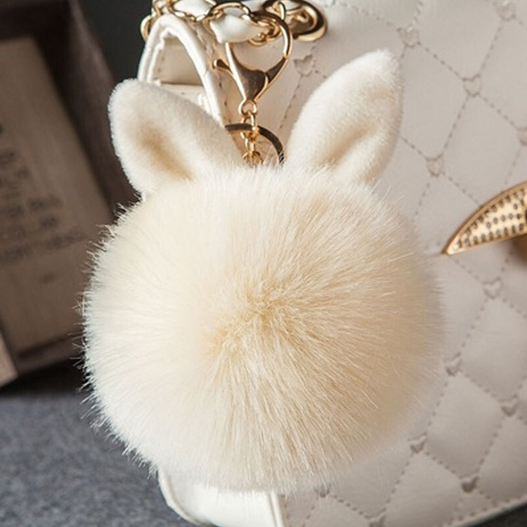 Fur Pom Keychains Fake Rabbit Fur Ball Keychain