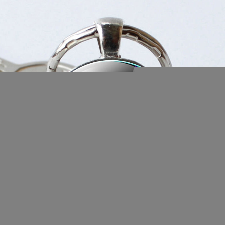 Zodiac Sign Keychain 12 Constellation Pendant Single Face Keyring