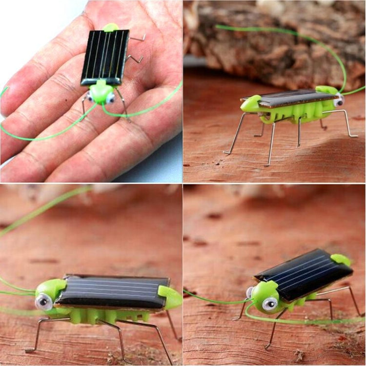Children Baby Solar Power Energy Insect Grasshopper Cricket Kids Toy Gift, Grasshopper Cricket
