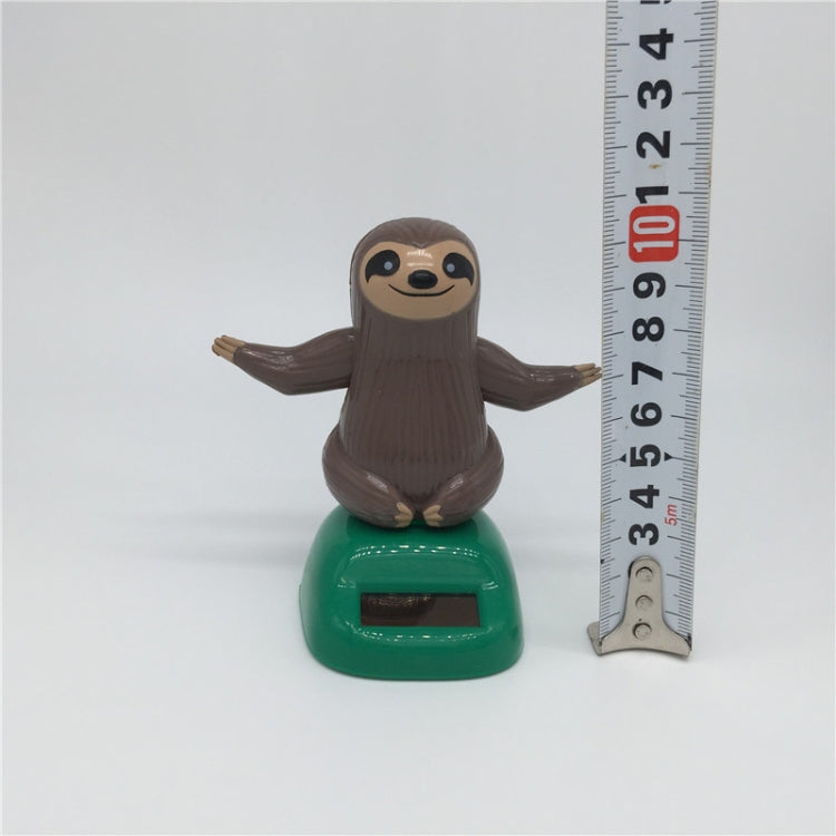 Novelty Solar Toys Plastic ABS Sloth Solar Powered Dancing for Car Decoration, Sloth