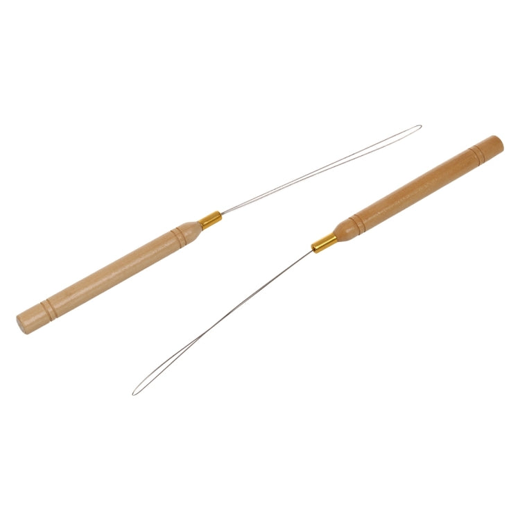 5 PCS Ring Hair Extension Tool Special Wooden Handle Crochet Wig Crochet