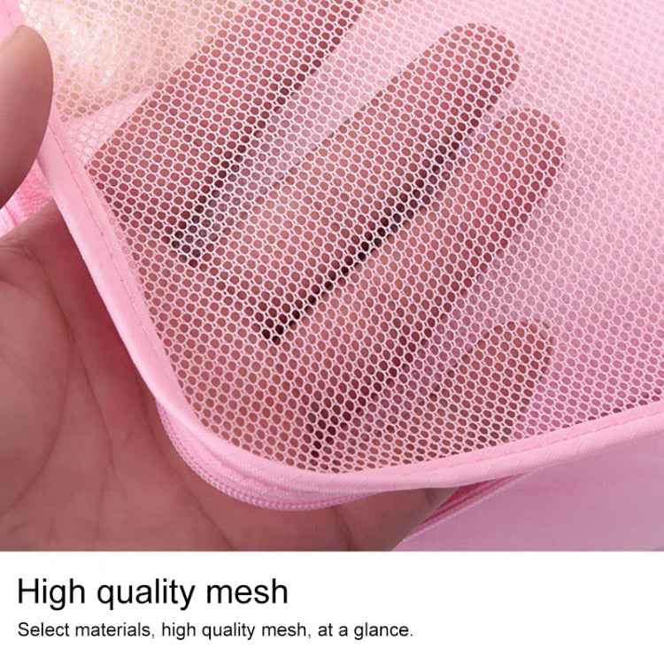 6 PCS/Set Travel Bag ClothesLuggage Organizer High Capacity Mesh Packing Cubes
