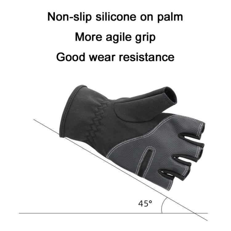 HUMRAO Winter Half-Finger Flip Cover Warm Gloves For Outdoor Sports Skiing And Cycling, L, XL