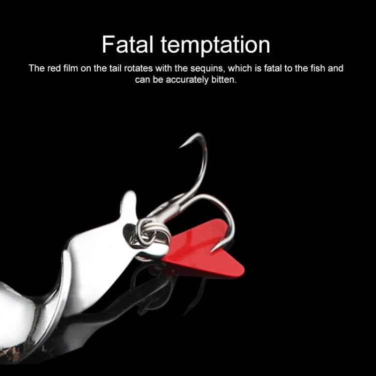 Rotating Metal Spinner Fishing Lure Hard Baits Fish Hook Tackle, 10g, 14g, 21g, 28g