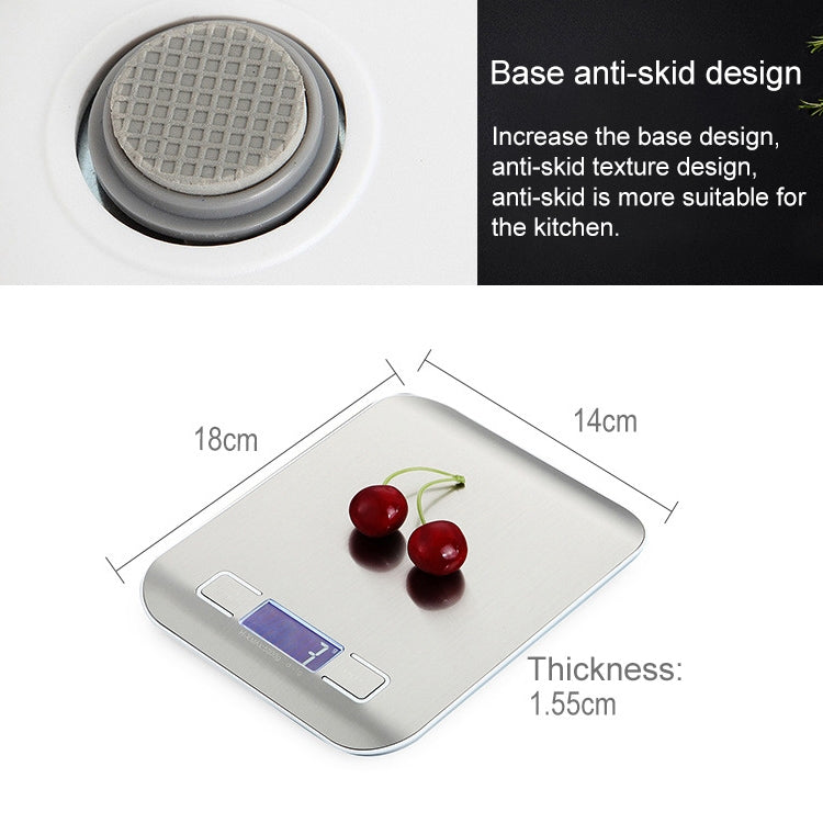 Digital Multi-function Stainless Steel Food Kitchen Scale with LCD Display