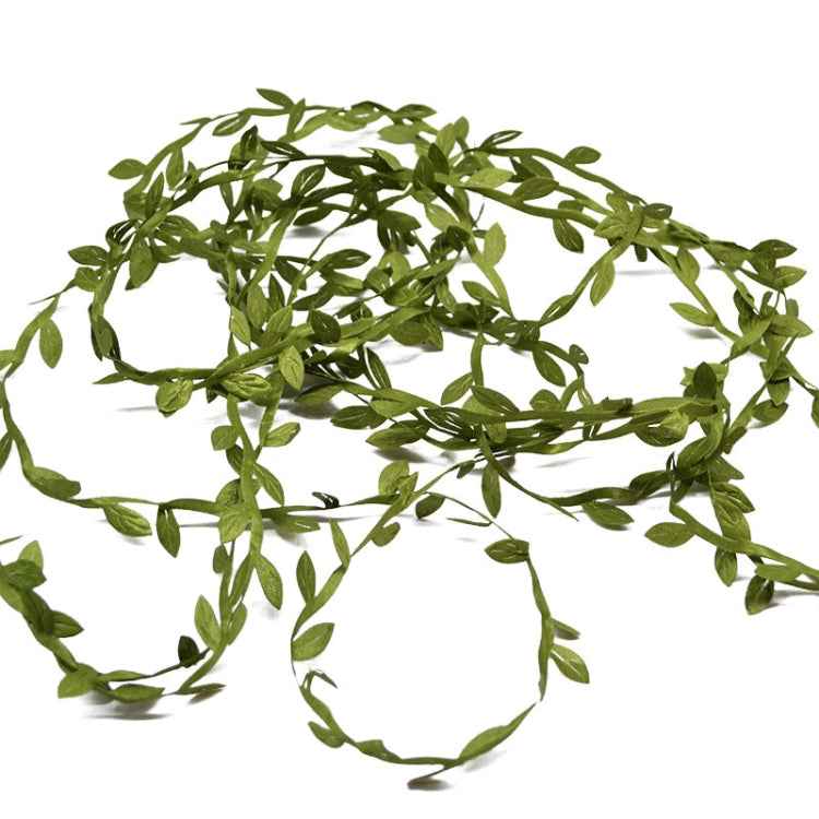 2 PCS Cloth Leaf Garland Decoration Accessories Green Leaf Cane Leaf Simulation DIY Garland Material, 100 Meters, 40 Meters One Card / Roll, 77 Meters, 200 Meters, 20 Meters / Card, 10 Meters / Card, 5 Meters / Card, 5 Meters