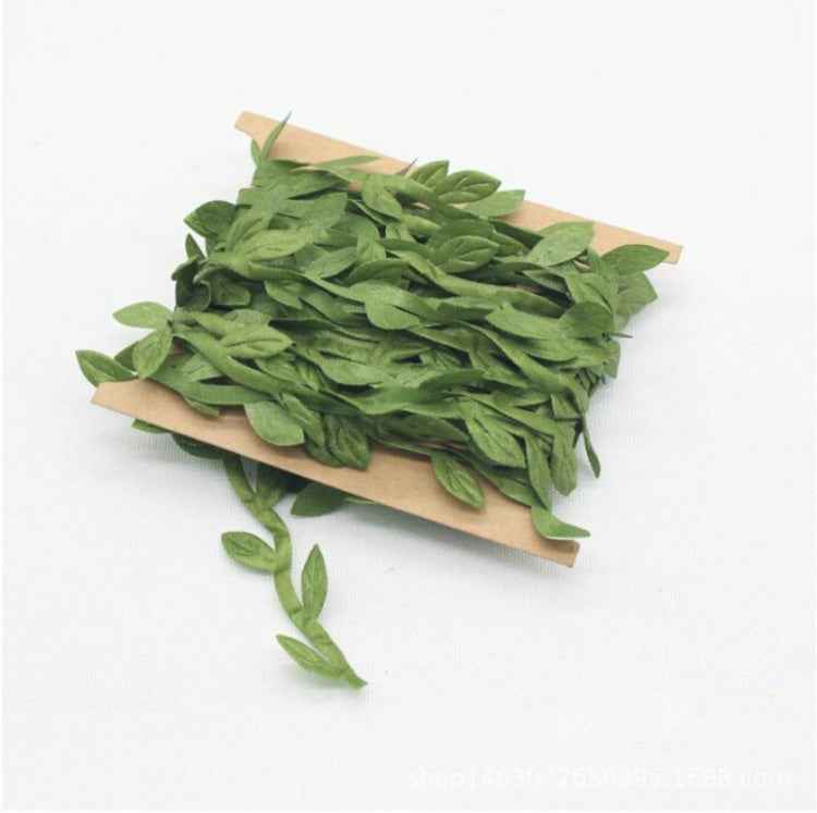 2 PCS Cloth Leaf Garland Decoration Accessories Green Leaf Cane Leaf Simulation DIY Garland Material, 100 Meters, 40 Meters One Card / Roll, 77 Meters, 200 Meters, 20 Meters / Card, 10 Meters / Card, 5 Meters / Card, 5 Meters