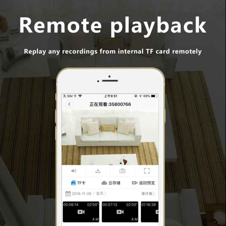 XD-W2 WiFi IR-CUT Mini Camera 1080P HD Camcorder Infrared Night Vision Camera, Support Remote Monitoring Function