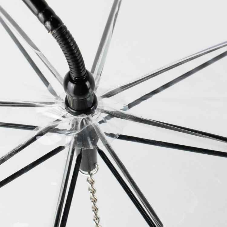 Pet Umbrella Transparent Adjustable Rainy Dog ?Walking Leash