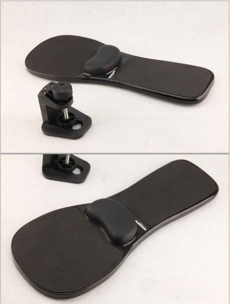 Rotation Computer Desktop Laptop Mouse Tray Elbow Pad Wrist Rest Plate Support Install on Desk and Chair