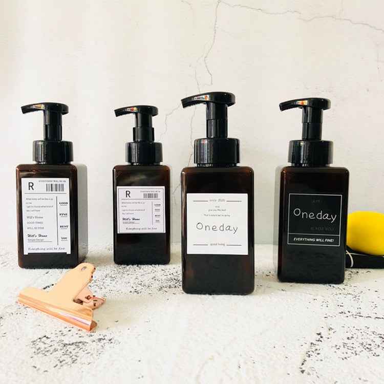 450ml Foam Press Bottle Bubbling Sub-bottle, Square R, Square One Day