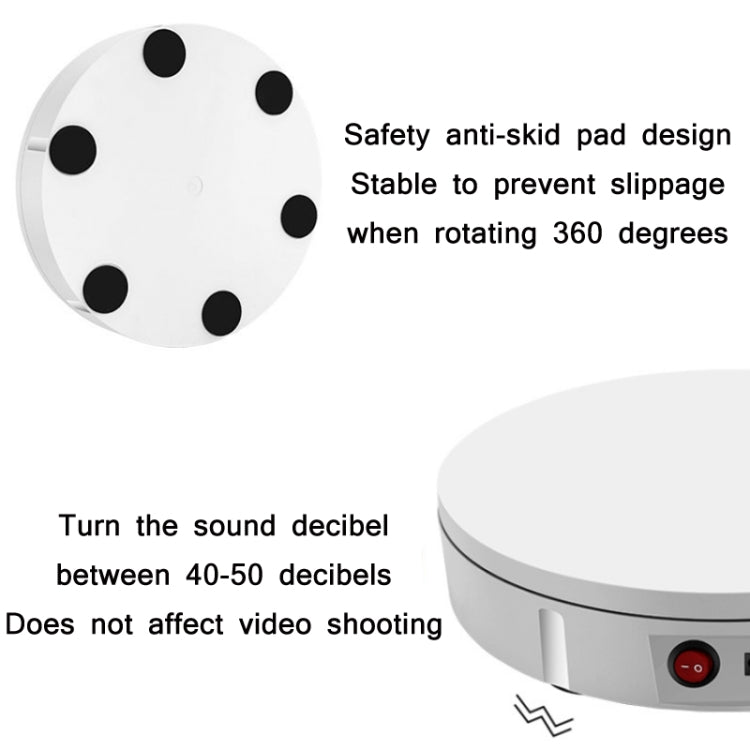 30cm Remote Control Speed Electric Turntable Sample Display Stand, 30cm, AU Plug, 30cm, EU Plug, 30cm, UK Plug