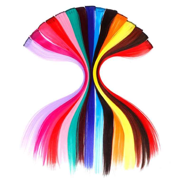 10 PCS Chemical Fiber Wig One-Step Gradient Color Single Card Wig, 24inches
