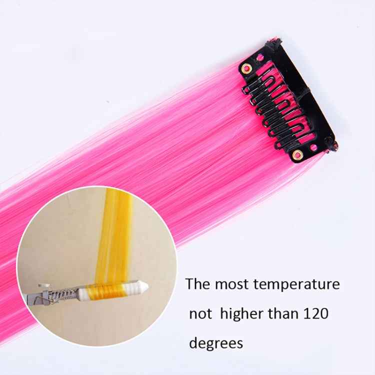 10 PCS Chemical Fiber Wig One-Step Gradient Color Single Card Wig, 24inches