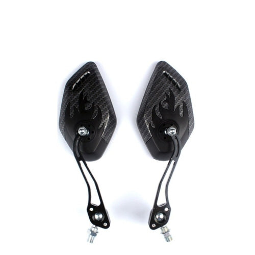 BIKEIN Mountain Bike Carbon Pattern Rearview Mirror Riding Equipment 3K Pattern Plane Mirror Reflector, Mirror Reflector