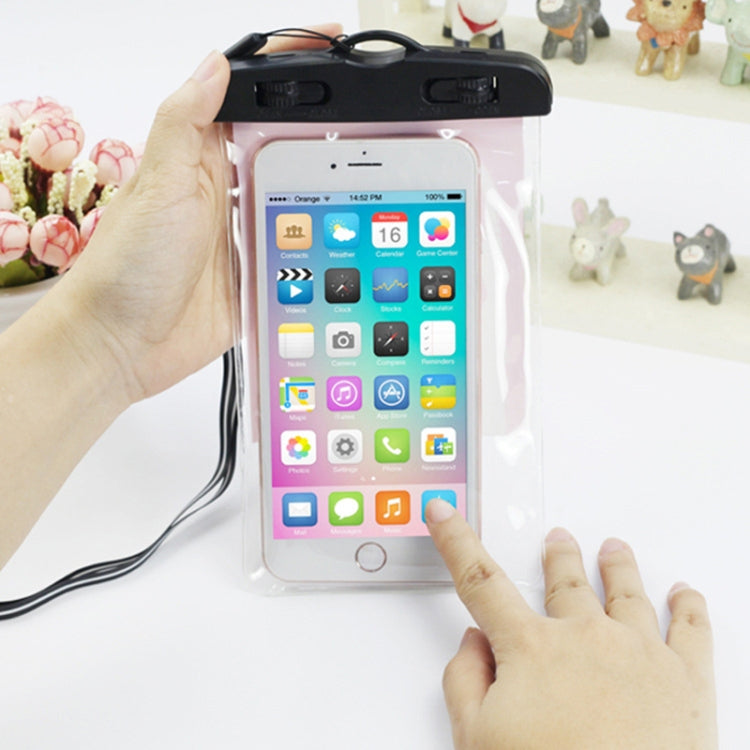 10 PCS Outdoor Diving Swimming Creative Cartoon Touch Screen Transparent PVC Mobile Phone Waterproof Bag Color Random Delivery