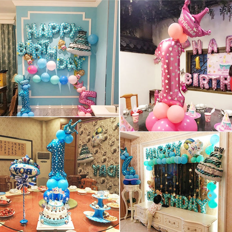 Number Foil Balloon Happy Birthday Decoration, Number 3, Number 1, Number 2, Number 6, Number 0, Number 5, Number 9, Number 8, Number 7, Number 4