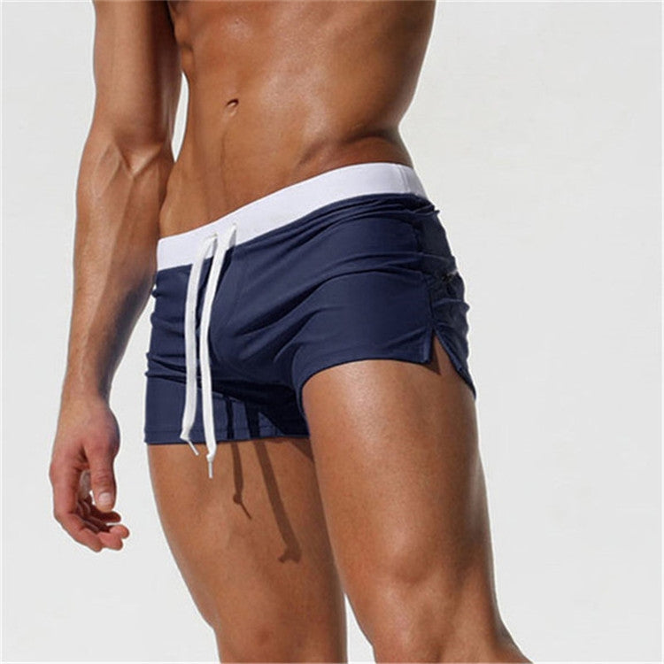 Back Pocket Flat Shorts Summer Beach Swim Shorts for Men, S, M, L, XL, XXL