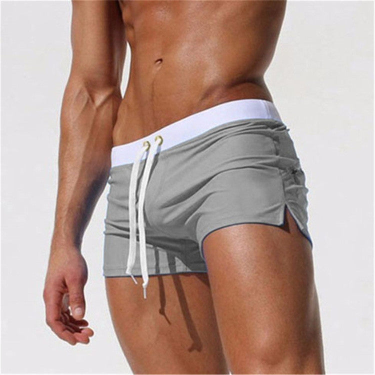 Back Pocket Flat Shorts Summer Beach Swim Shorts for Men, S, M, L, XL, XXL