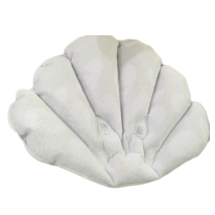 Shell Shaped Soft Bathroom Pillow Home Comfortable Spa Inflatable Bathtub Cushion, Random Color Delivery, Spa Inflatable Bathtub Cushion