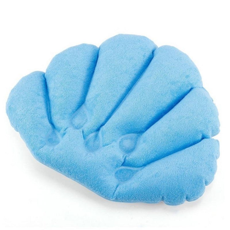 Shell Shaped Soft Bathroom Pillow Home Comfortable Spa Inflatable Bathtub Cushion, Random Color Delivery, Spa Inflatable Bathtub Cushion