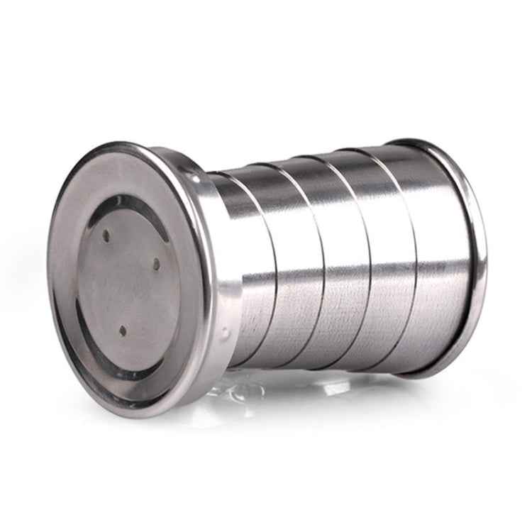 Stainless Steel Camping Folding Cup Traveling Outdoor Camping Hiking Mug Portable Collapsible Cup, S 60ML, M 150ML, L 250ML
