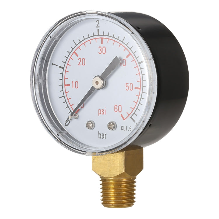 Stainless Steel Shockproof Pool Filter Hydraulic Pressure Gauge, Pressure Gauge