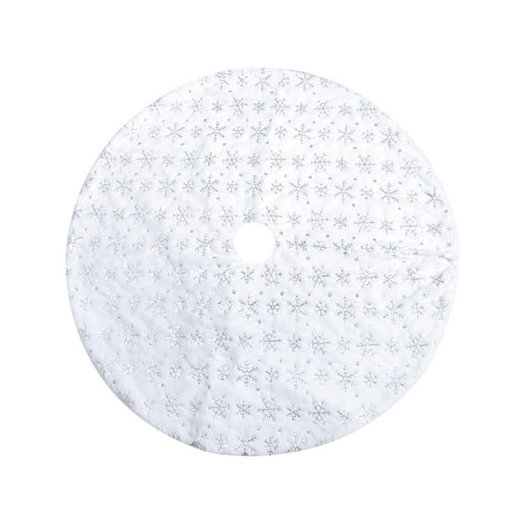 Christmas Tree Plush Sequin Embroidered Bottom Decorative Skirt, 90cm, 120cm