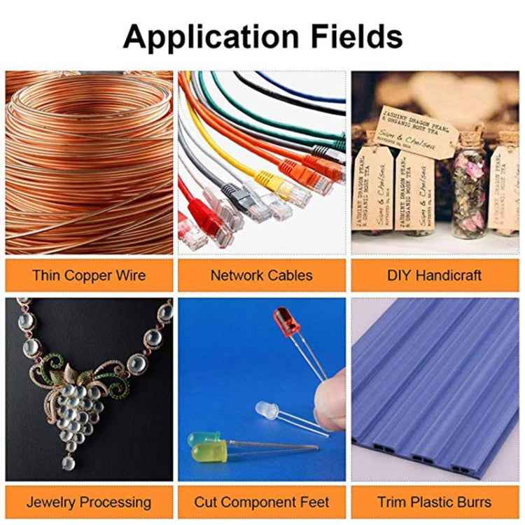 3.5 Inch Diagonal Pliers Mini Wire Cutter Small Soft Cutting Electronic Handle Pliers