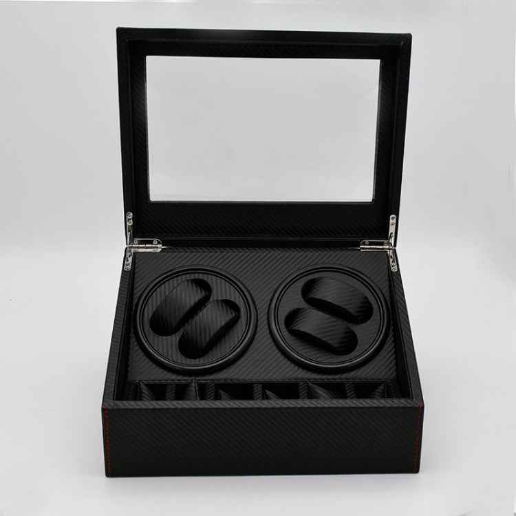4+6 Automatic Rotation Leather Watch Winder Storage Display Case Box