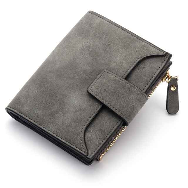 Leather Women Hasp Small Slim Coin Pocket Purse Cards Holders Wallet