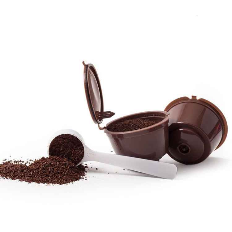 3pcs / Set Eco-friendly Reusable Coffee Capsule Set Food Grade Plastic PP Coffee Filter Baskets Soft Capsules