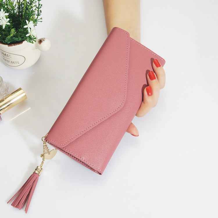 Simple Zipper Purses Long Section Clutch Wallet Soft PU Leather Money Bag