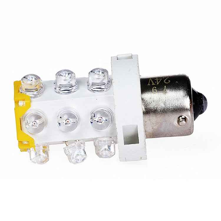 B15 15 LEDs Small Bulb LED Warning Light, Random Color Delivery, 12V, 24V, 220V