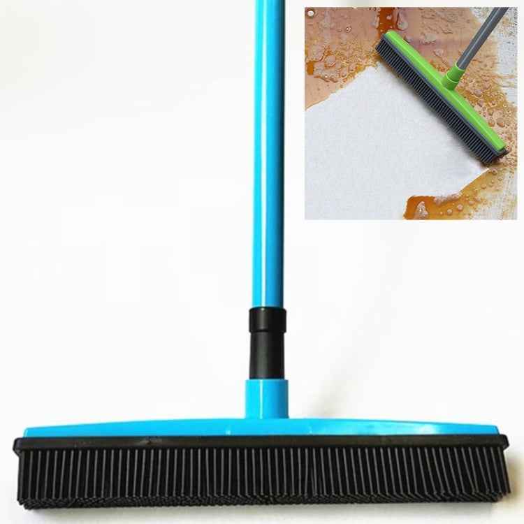Pet Carpet Hair Removal Broom Scraping Dust-free Hand-washing Mop Rubber Floor Brush, Blue, Green, Red, Yellow, Grass Green