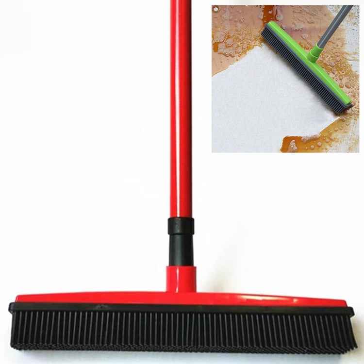 Pet Carpet Hair Removal Broom Scraping Dust-free Hand-washing Mop Rubber Floor Brush, Blue, Green, Red, Yellow, Grass Green