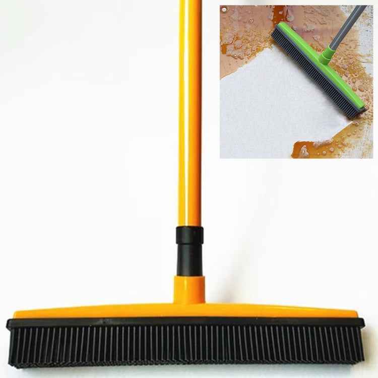 Pet Carpet Hair Removal Broom Scraping Dust-free Hand-washing Mop Rubber Floor Brush, Blue, Green, Red, Yellow, Grass Green